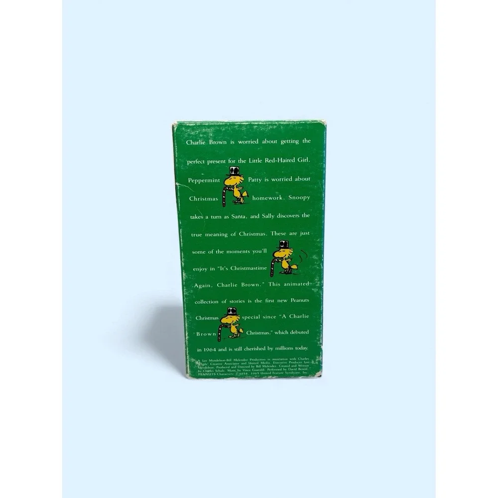 It's‎ Christmastime Again Charlie Brown VHS 1992 Slipsleeve Snoopy Peanuts